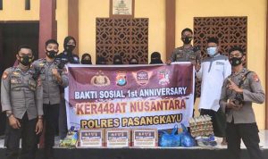 Ker448at Nusantara Polres Pasangkayu, Gelar Baksos