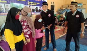 Milad ke 7, Korcam Ormas Jarum Warunggunung Bagikan Ribuan Masker dan Santuni Yatim