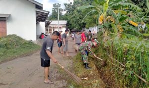 Karbak Jum’at Bersih Pembersihan Jalan dan Pemasangan Pavling Block