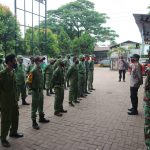 Anggota Koramil 2301/Cilegon Adakan Pelatihan PBB dan Bahaya Virus Corona di Kelurahan Cibeber