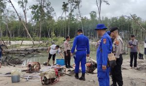 Polres Bangka Barat Laksanakan Penertiban aktivitas Penambangan Ilegal di kawasan DAS dan HL Mangrove