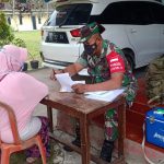 Anggota Koramil 2307/Ciwandan Giat Puan Ter Pendataan