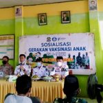 Kapolsek Binamu Bersama Camat Turatea Hadiri Sosialisasi Vaksinasi Anak di SDN 12 Mangepong