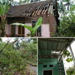 Rumah Janda Tua Warga Desa Pagelaran Diterjang Puting Beliung dan Tertimpa Pohon
