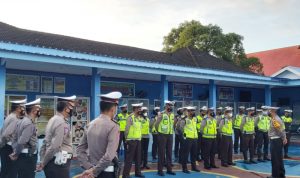 Satuan Lalulintas Polres Takalar Awali Tugas Dengan Apel Pagi