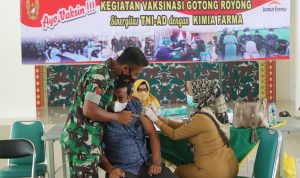 Terbukti Aman dan Efektif, Kodim 0429/Lamtim Kembali Gelar Vaksin Gotong royong Dosis II
