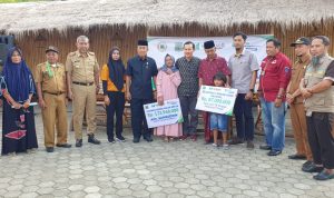 BPJS KT Salurkan Santunan Kematian dan Bea Siswa Kepada Ahli Waris Pekerja Pantai Indah Menralo
