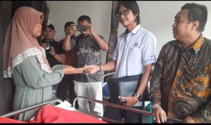 Peduli Korban Letupan Gas di Lebak, Hiswana Migas DPC Banten dan Pertamina Berikan Bantuan