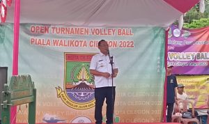 Walikota Cilegon Membuka langsung Grand Open Turnamen Volly Ball Piala Walikota