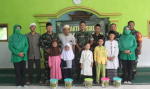 Kodim 0623/Cilegon dan Persit KCK Cabang XLIX Dim 0623 Laksanakan Bakti Sosial Jum’at Berkah