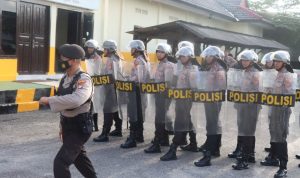 Sat Samapta Polres Bangka Laksanakan Pelatihan Dalmas dan Borgol Polri