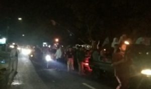 Meriahkan Pergantian Tahun Baru Islam, Santri Ponpes Daarul Huda Bersama Warga Cilangkahan Pawai Obor