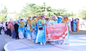 Batik Shiborita dan Produk Daur Ulang Sampah Meriahkan Pawai Semarak Kemerdekaan ke-77 RI