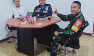 Babinsa Koramil 2303/Pulomerak, Giat Komsos Terkait Permasalahan Keamanan