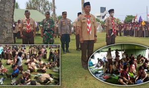 Diikuti 32 pangkalan SD/ MI dan SMP/Mts, Kwaran Pramuka Malingping Gelar Perkemahan LT II Gerakan Pramuka
