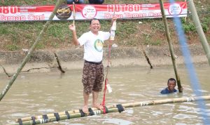 Bupati Dawam Hadiri Kemeriahan Hut Desa Taman Cari ke-80