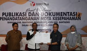 BAWASLU Bantaeng Lakukan MoU dengan JOIN Bantaeng, ini Tujuannya