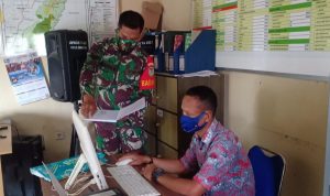 Babinsa Koramil 2305/Cinangka, Komsos Dalam Rangka Giat Kamtibmas
