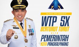 Lima Kali Berturut-turut Raih WTP, Pemkot Pangkalpinang Mendapatkan Penghargaan dari Kemenkeu RI