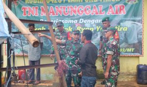 Dandim 0429/Lamtim Tinjau Lokasi TNI Manunggal Air