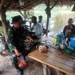 Babinsa Koramil 2305/Cinangka, Giat Komsos Dalam Rangka Kamtibmas
