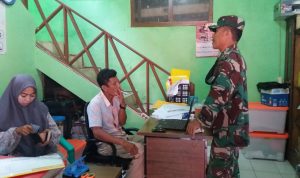Babinsa Koramil 2305/Cinangka, Giat Puan Ter Pendataan Warga Yang Sudah Vaksin