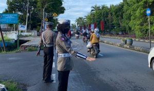 Pengaturan Pagi Sat Lantas Polres Takalar Bentuk Pelayanan Kepada Masyarakat