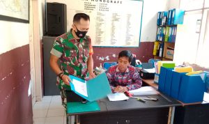 Babinsa Koramil 2306/Mancak, Giat Puan Ter Pendataan Warga Berusia Balita