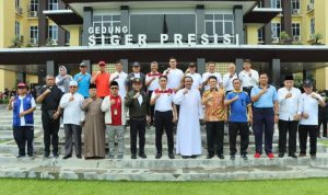 Pembukaan Liga Mini Soccer Piala Kapolda Lintas Agama Provinsi Lampung Dihadiri Kadis Kominfo Bersama Kaban Kesbangpol