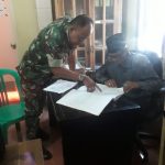 Babinsa Koramil 2304/Anyar, Puan Ter Kegiatan Pendataan Warga Yang Stunting