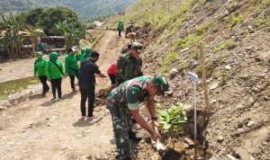 Kodim 0623/Cilegon Memperingati Hari Menanam Pohon Indonesia Tingkat Provinsi Jawa Barat 2022