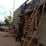 Babinsa Koramil 2304/Anyar, Giat Karbak Pembuatan Mushola Al-Ikhlas