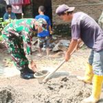 Babinsa Koramil 2303/Pulomerak, Karbak Pembangunan Rumah Warga