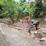 Babinsa Koramil 2307/Ciwandan, Karbak Pembangunan Saluran Air