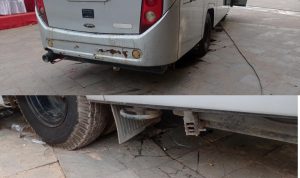 Fasilitas Di Alun-alun Laut Nek Aji Hancur Akibat Di Lindas Mobil WC Umum