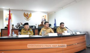 Rakor Pengendalian Inflasi di Daerah secara Virtual Dihadiri Sekda Provinsi Kepulauan Babel