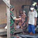 Babinsa Koramil 2304/Anyar, Giat Bintahwil Pembagian Masker