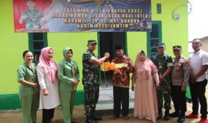 Dandim 0429/Lamtim Resmikan Bedah Rumah Tidak Layak Huni