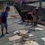 Babinsa Koramil 2303/Pulomerak, Karbak Pengecoran Jalan