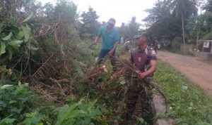 Babinsa Koramil 02/WB Juma’t Bersih Bersama Warga Binaan