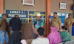 Ketua Dewan Bangka Belitung Meninjau Lansung UPTD Samsat Belitung