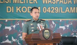 Kegiatan Sosialisasi Ops Gaktib dan Yustisi Denpom II/3 Lampung, Dandim 0429/Lamtim Berikan Sambutan