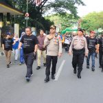 HAB ke-77 Tahun, Polres Metro Amankan Jalan Sehat Kerukunan se-Provinsi Lampung