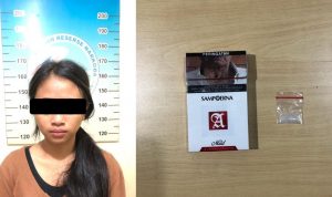 Perempuan Desa Sukaraja Ditangtap Sat Res Narkoba Polres Metro Diduga Bawa Sabu dalam Kotak Rokok