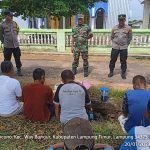 Koramil 02/Way Bungur Bersama Polsek Laksanakan Jum’at Curhat