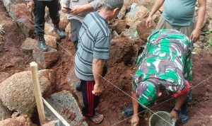 Sinergi TNI Polri Hadiri Peletakan Batu Pertama Pembangunan TPQ