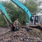 Koramil Cikande Bersama Polsek Cikande Tinjau Normalisasi Sungai Cikambuy Hari Ke 3