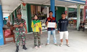 Peduli Sesama, Babinsa Koramil 15/PS Bersama Lintas Komunitas Galang Dana