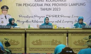 Rakor TP PKK Prov Lampung 2023 Digelar Bertemakan’ Wujudkan Ketahanan Keluarga untuk Lampung Berjaya’