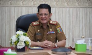 Pemprov Lampung Ikuiti Webinar Secara Daring di Ruangan Command Center Dinas Kominfotik